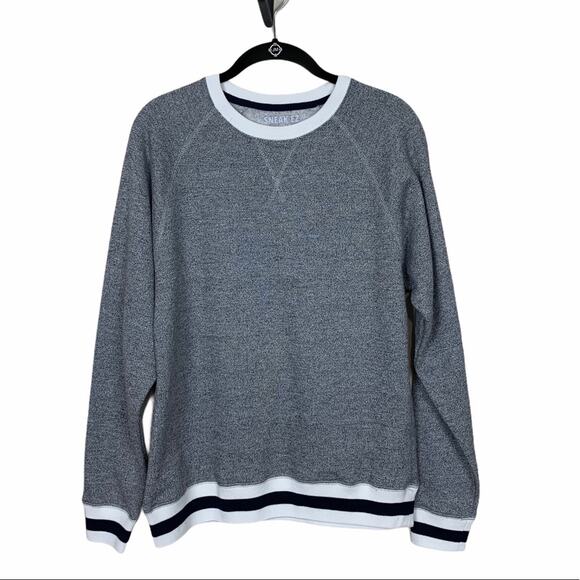 Sneak EZ Pullover Crewneck Sweater Navy White S - Picture 1 of 6